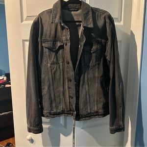 Topman Black Jean Jacket